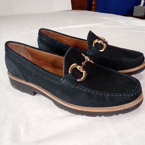 Wirth Original Mocassin 1948 Women's Shoes Size 39 8.5 Slip On Blue Suede $209